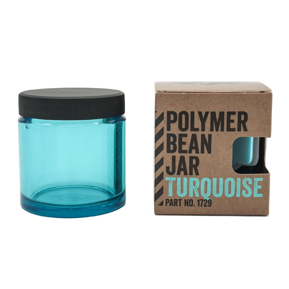 Comandante C40 Polymer Bean Jar turquoise met verpakking