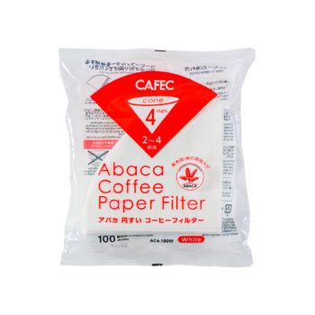 CAFEC Abaca paper filters White 4 cups x100pcs